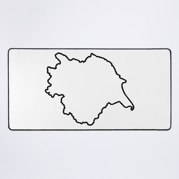 Item preview, Yorkshire England Map Outline Modern Minimalist Graphic designed and sold by OnHeathAndMoor.
