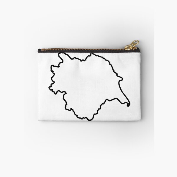 Item preview, Yorkshire England Map Outline Modern Minimalist Graphic designed and sold by OnHeathAndMoor.