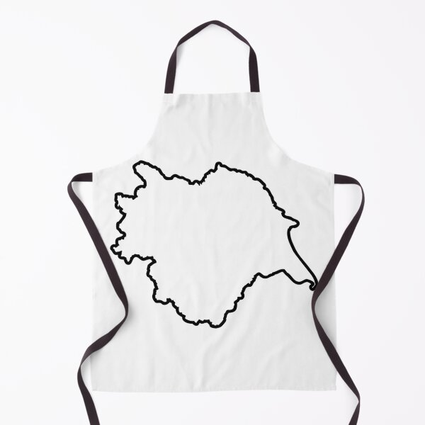 Item preview, Yorkshire England Map Outline Modern Minimalist Graphic designed and sold by OnHeathAndMoor.