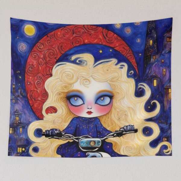 Item preview, Blue Eyed Blythe Starry Night designed and sold by TheDarkWardrobe.