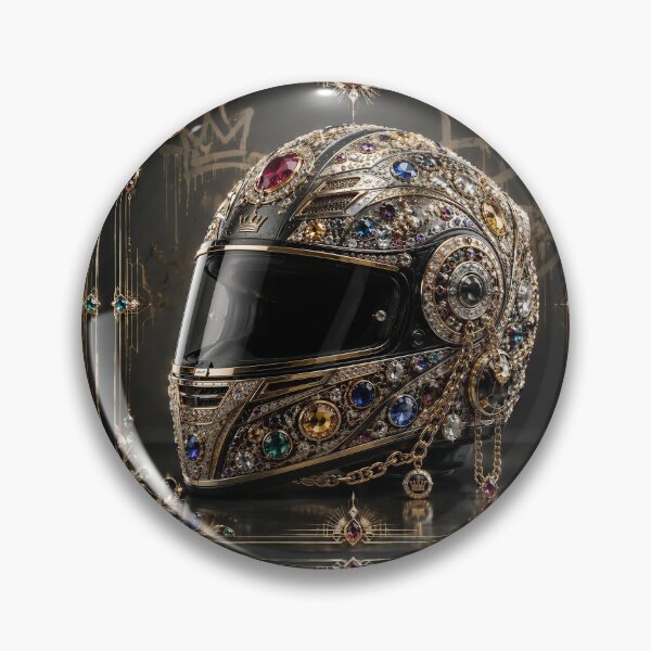 Item preview, Luxury Jewelry Motorcycle Helmet designed and sold by Adisak-designs.