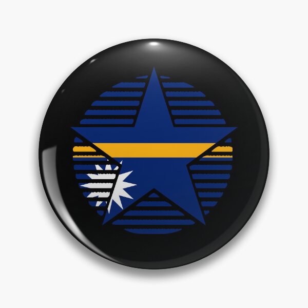 Item preview, Retro Nauru Flag Star NR designed and sold by shitpostee.
