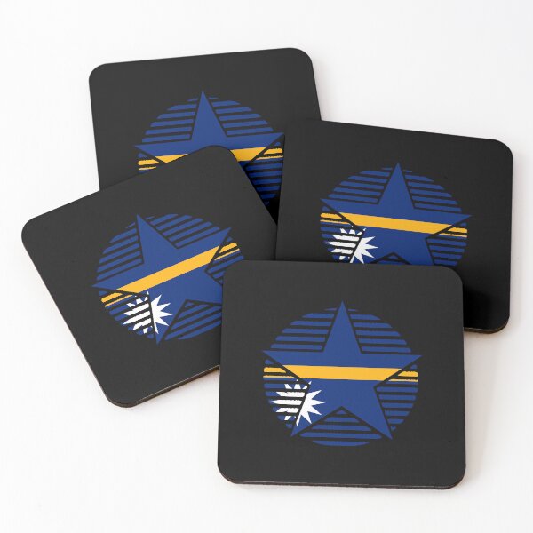Item preview, Retro Nauru Flag Star NR designed and sold by shitpostee.