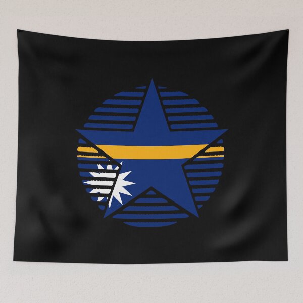 Item preview, Retro Nauru Flag Star NR designed and sold by shitpostee.
