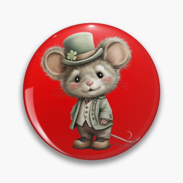Item preview, A cute cartoon illustration of a mouse character wearing a formal outfit designed and sold by 123ks.