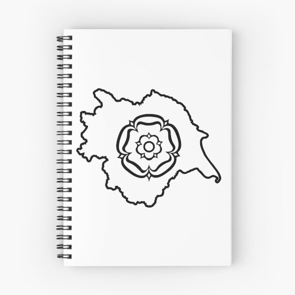 Item preview, Yorkshire County Boundary Silhouette White Rose Minimalist Graphic designed and sold by OnHeathAndMoor.
