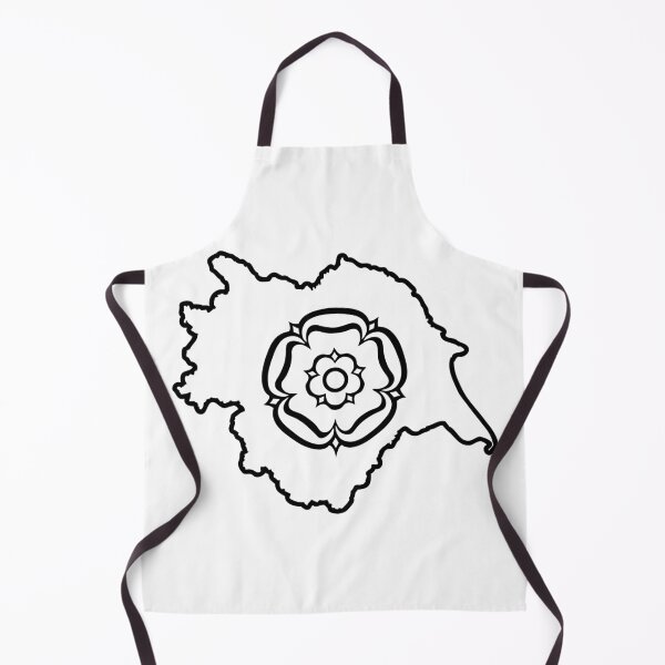 Item preview, Yorkshire County Boundary Silhouette White Rose Minimalist Graphic designed and sold by OnHeathAndMoor.