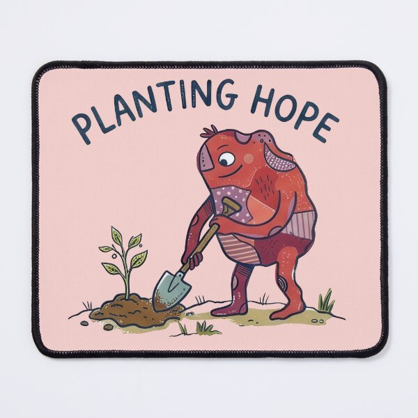Item preview, Planting Hope - Cute Naive Creature Gardening designed and sold by TontikDesign.