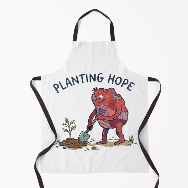 Item preview, Planting Hope - Cute Naive Creature Gardening designed and sold by TontikDesign.