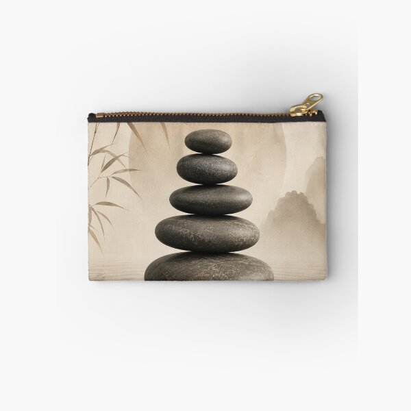 Item preview, Minimalist Zen Stone Balance Stacking Meditation Art designed and sold by teemix.