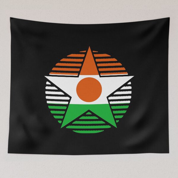 Item preview, Retro Niger Flag Star NE designed and sold by shitpostee.