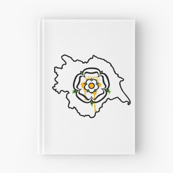 Item preview, Yorkshire Map Silhouette Paint Drip Rose Urban Graphic designed and sold by OnHeathAndMoor.