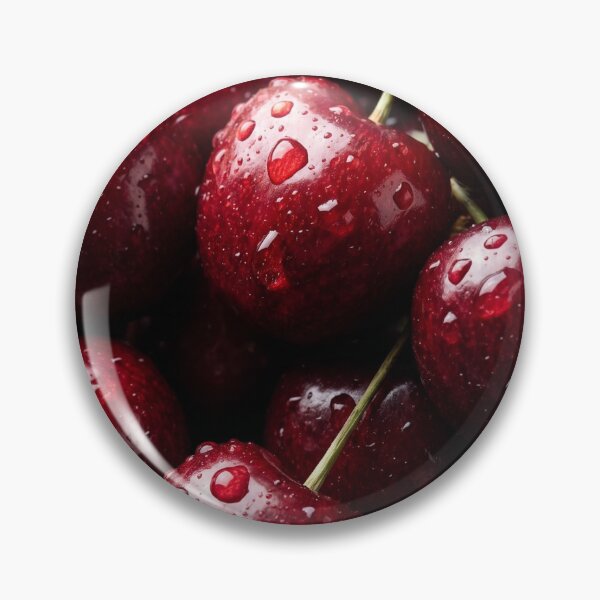 Item preview, Water-Dappled Cherries on Black designed and sold by JenniferMoren.