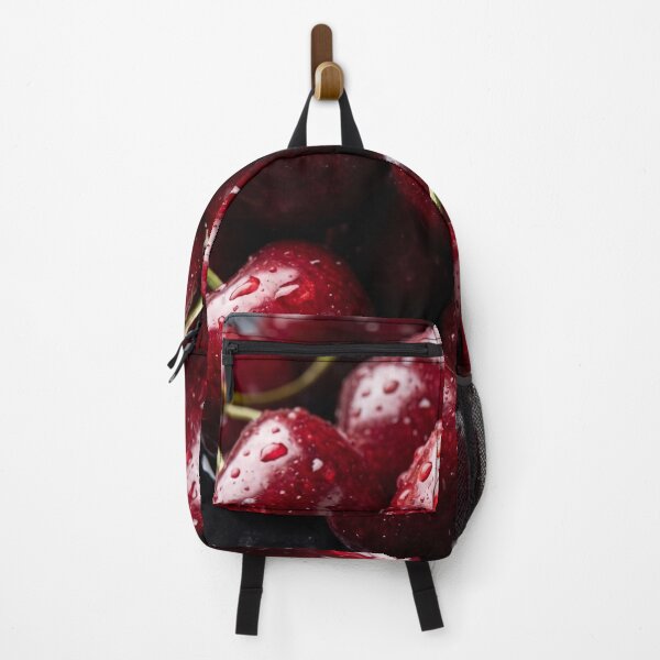 Item preview, Water-Dappled Cherries on Black designed and sold by JenniferMoren.