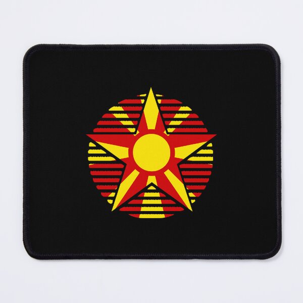 Item preview, Retro North Macedonia Flag Star MK designed and sold by shitpostee.