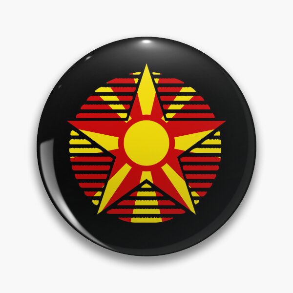 Item preview, Retro North Macedonia Flag Star MK designed and sold by shitpostee.