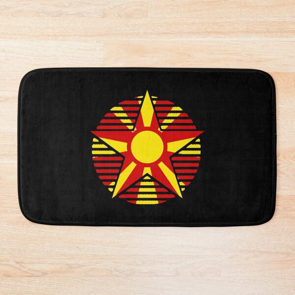 Item preview, Retro North Macedonia Flag Star MK designed and sold by shitpostee.