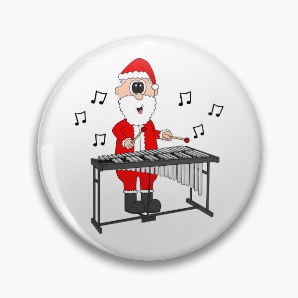 Item preview, Santa Playing Vibraphone, Christmas Percussionist Musician designed and sold by doodlerob.