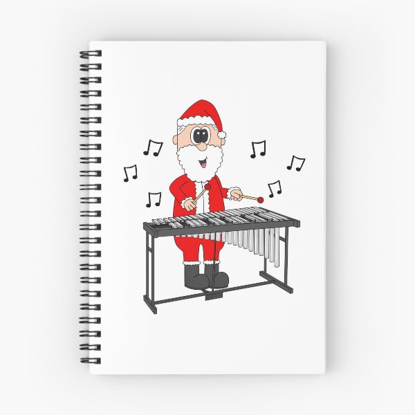 Item preview, Santa Playing Vibraphone, Christmas Percussionist Musician designed and sold by doodlerob.