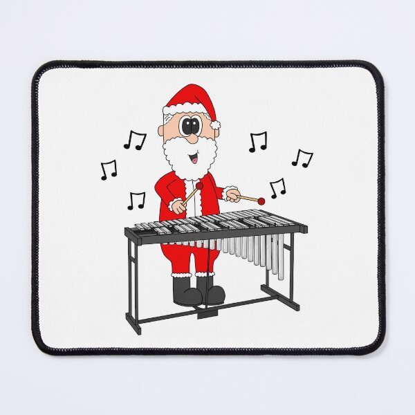 Item preview, Santa Playing Vibraphone, Christmas Percussionist Musician designed and sold by doodlerob.