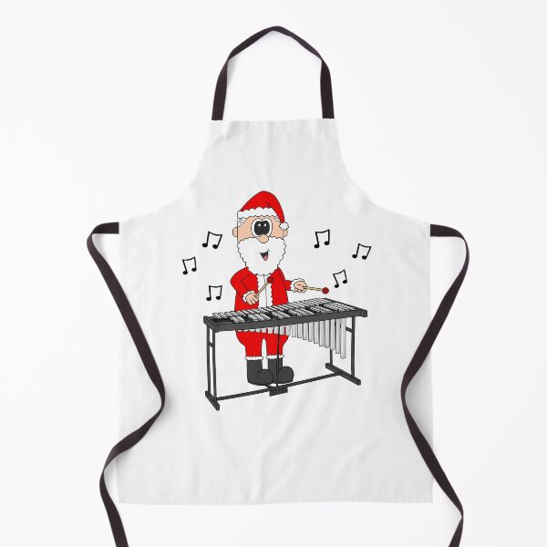 Item preview, Santa Playing Vibraphone, Christmas Percussionist Musician designed and sold by doodlerob.