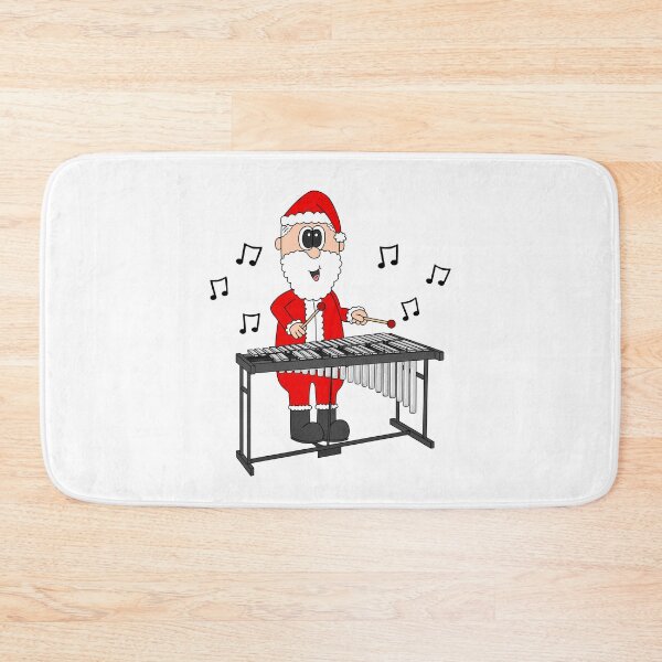 Item preview, Santa Playing Vibraphone, Christmas Percussionist Musician designed and sold by doodlerob.
