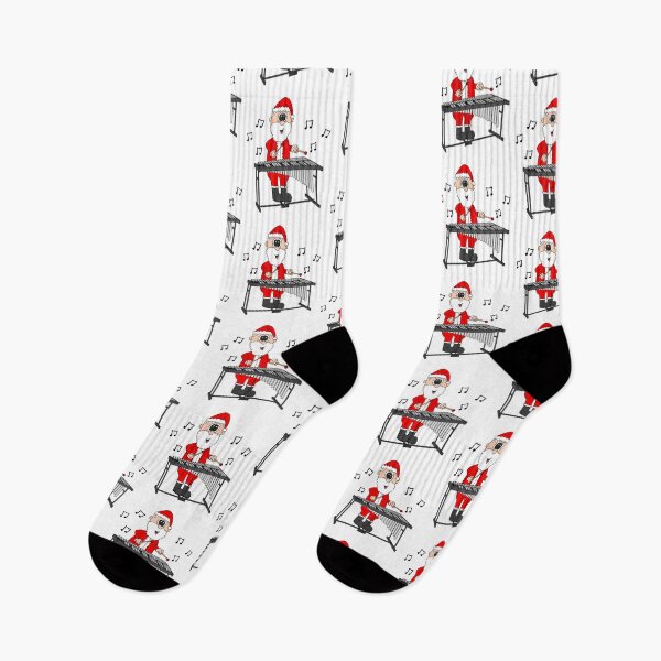 Item preview, Santa Playing Vibraphone, Christmas Percussionist Musician designed and sold by doodlerob.