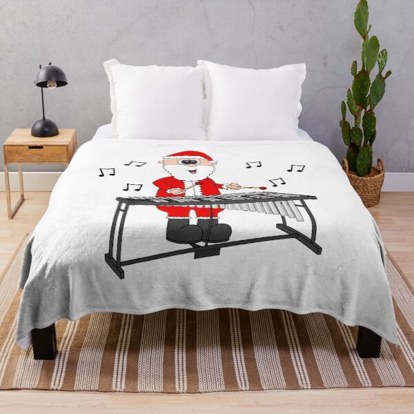 Item preview, Santa Playing Vibraphone, Christmas Percussionist Musician designed and sold by doodlerob.