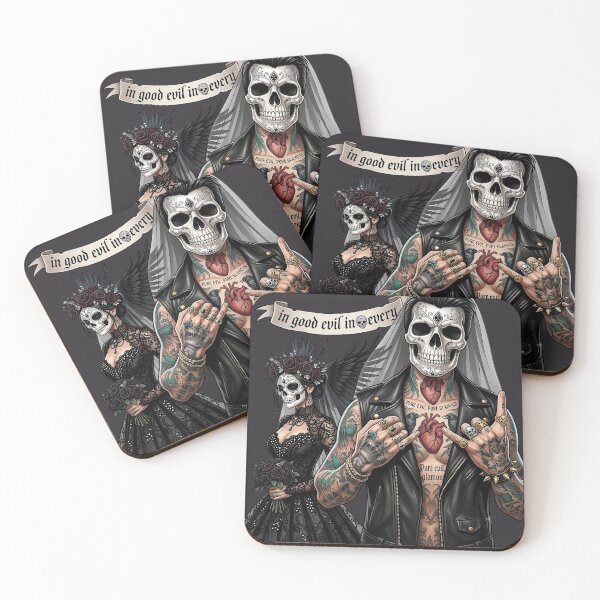 Item preview, Brutal Rocker Bride Skeleton Couple designed and sold by Voodoo Store Paranormal Collections.