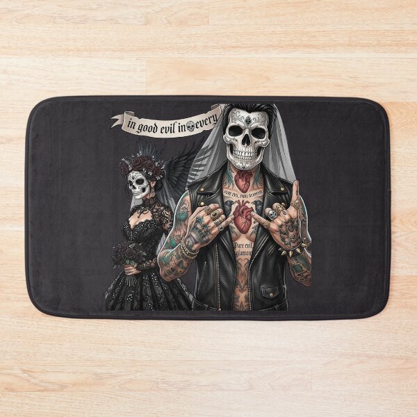 Item preview, Brutal Rocker Bride Skeleton Couple designed and sold by Voodoo Store Paranormal Collections.