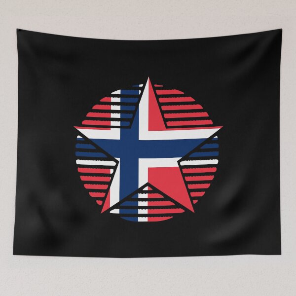 Item preview, Retro Norway Flag Star NO designed and sold by shitpostee.