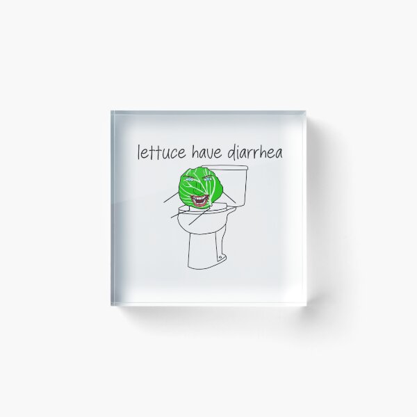 Item preview, lettuce have diarrhea- funny cyclospora lettuce pun designed and sold by SlimyFish.