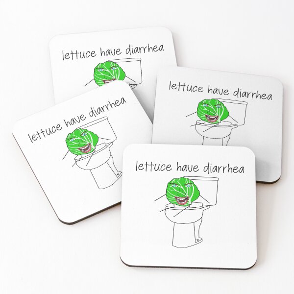 Item preview, lettuce have diarrhea- funny cyclospora lettuce pun designed and sold by SlimyFish.