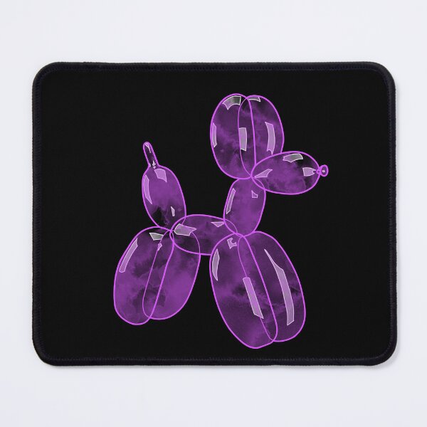 Item preview, Neon Balloon Dog - Pink on Black designed and sold by FoxfireStardust.