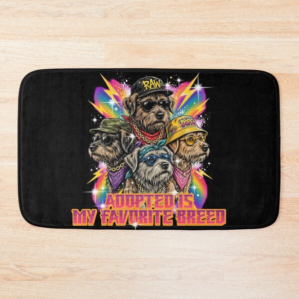 Item preview, Adopted Is My Favorite Breed - Cool Hip Hop Dogs 90s Retro Bottleg designed and sold by Neurospicy Trolls.