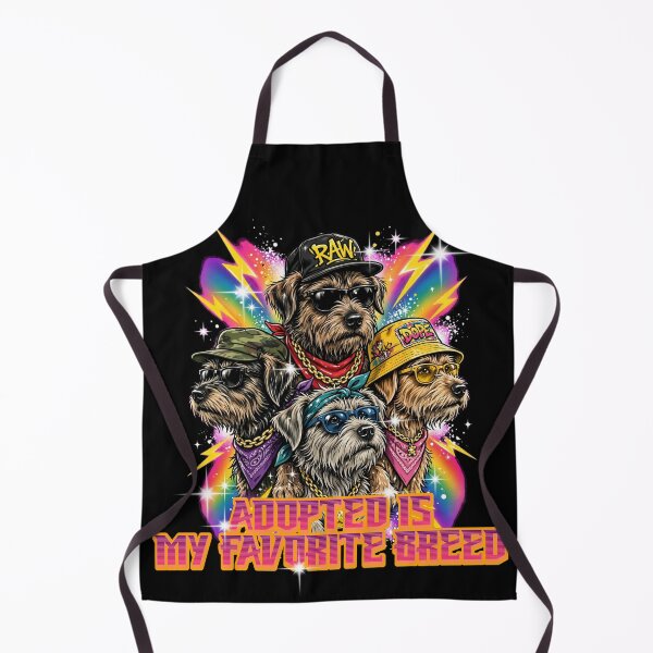 Item preview, Adopted Is My Favorite Breed - Cool Hip Hop Dogs 90s Retro Bottleg designed and sold by Neurospicy Trolls.