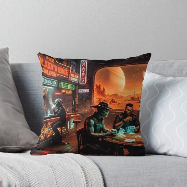 Item preview, The Cyberpunk Saloon - Futuristic Western Atmosphere and Neon Lights designed and sold by Kek-Ina.