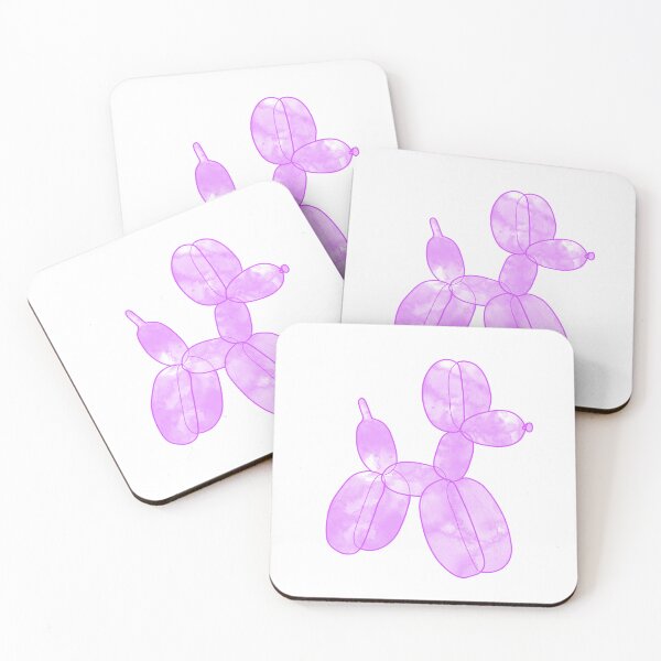 Item preview, Neon Balloon Dog - Pink on White designed and sold by FoxfireStardust.