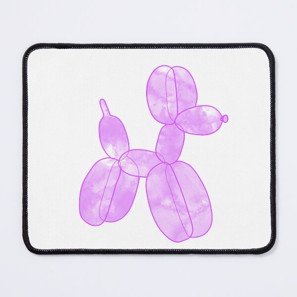 Item preview, Neon Balloon Dog - Pink on White designed and sold by FoxfireStardust.