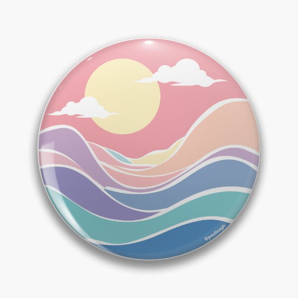 Item preview, Magic mountain clouds sticker designed and sold by DesignPMG.