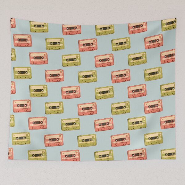 Item preview, Vintage Cassette Tape Pattern – Retro 80s 90s Music Aesthetic 5 designed and sold by SimplePoDesign.
