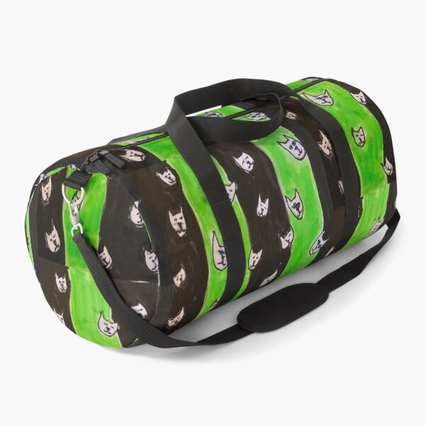Item preview, Green and Black, wallpaper of cats designed and sold by DancingCreek.