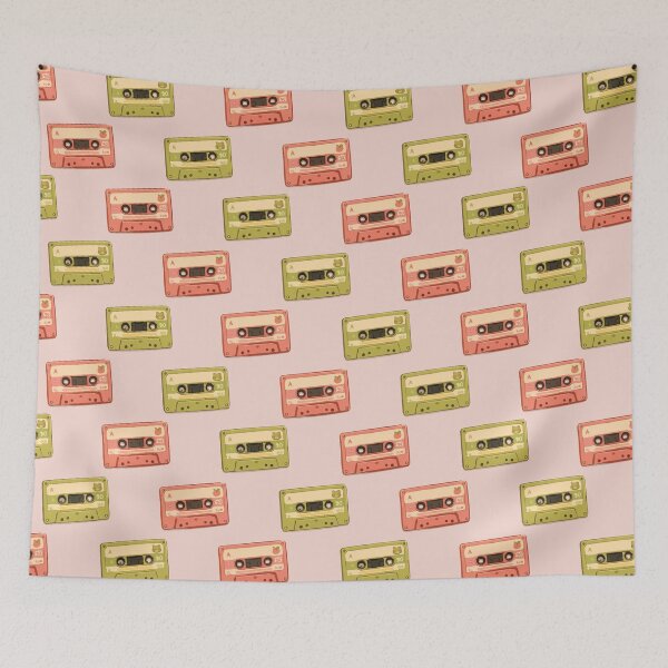 Item preview, Vintage Cassette Tape Pattern – Retro 80s 90s Music Aesthetic 6 designed and sold by SimplePoDesign.