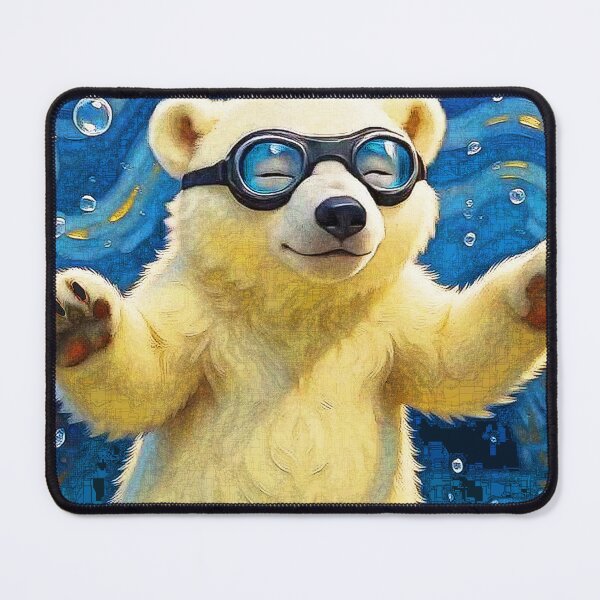 Item preview, Cute Baby Polar Bear Surrounded By Bubbles designed and sold by NaturePrints.