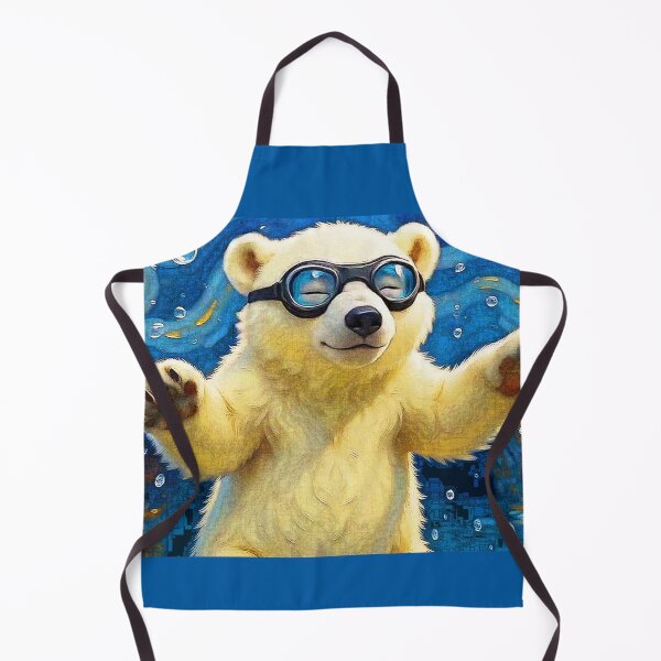 Item preview, Cute Baby Polar Bear Surrounded By Bubbles designed and sold by NaturePrints.