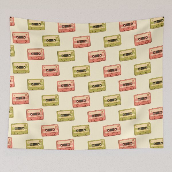 Item preview, Vintage Cassette Tape Pattern – Retro 80s 90s Music Aesthetic 7 designed and sold by SimplePoDesign.