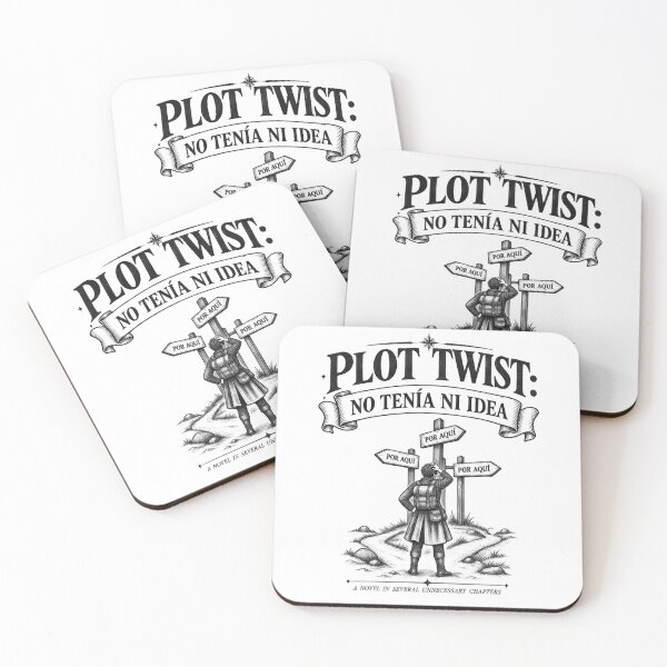 Item preview, Plot Twist: I Had No Idea - Vintage Illustration of a Lost Traveler, Literary Humor designed and sold by TrazoLibreCo7.