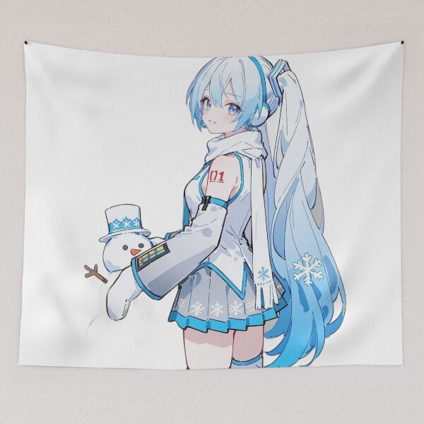 Item preview, Snow Miku Holding Snowman Vocaloid designed and sold by KomiArts.