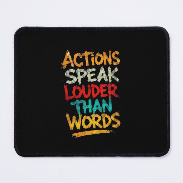 Item preview, Actions Speak Louder Than Words – Inspirational Quote Art designed and sold by anemiche.