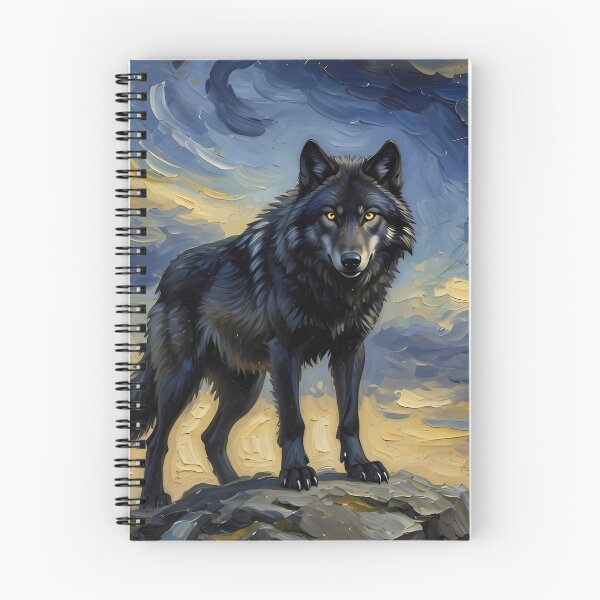 Item preview, Mystic Black Wolf – Moonlit Wild designed and sold by RkskArt.